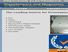 Tablet Screenshot of precisionelect.com